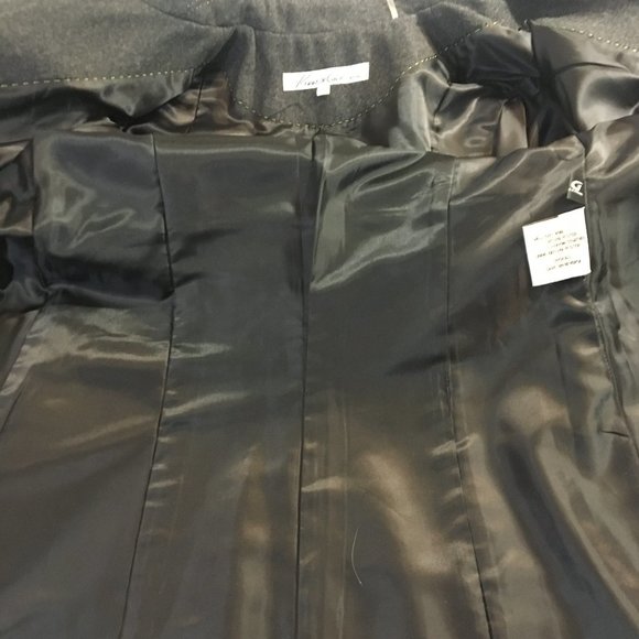 Kenneth Cole Wool Jacket/Coat Military Style GRAY - Picture 8 of 11